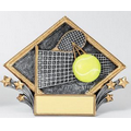 Resin Diamond Plate Stand or Hang Sculpture Award (Tennis)